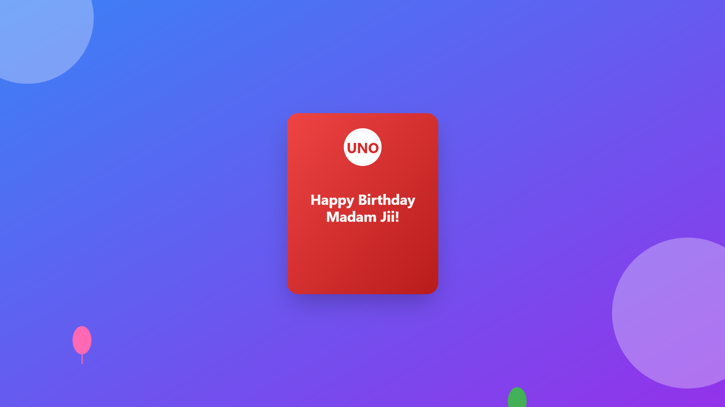 UNO - Birthday (LIMITED EDITION)